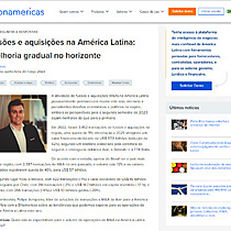 Fuses e aquisies na Amrica Latina: melhoria gradual no horizonte